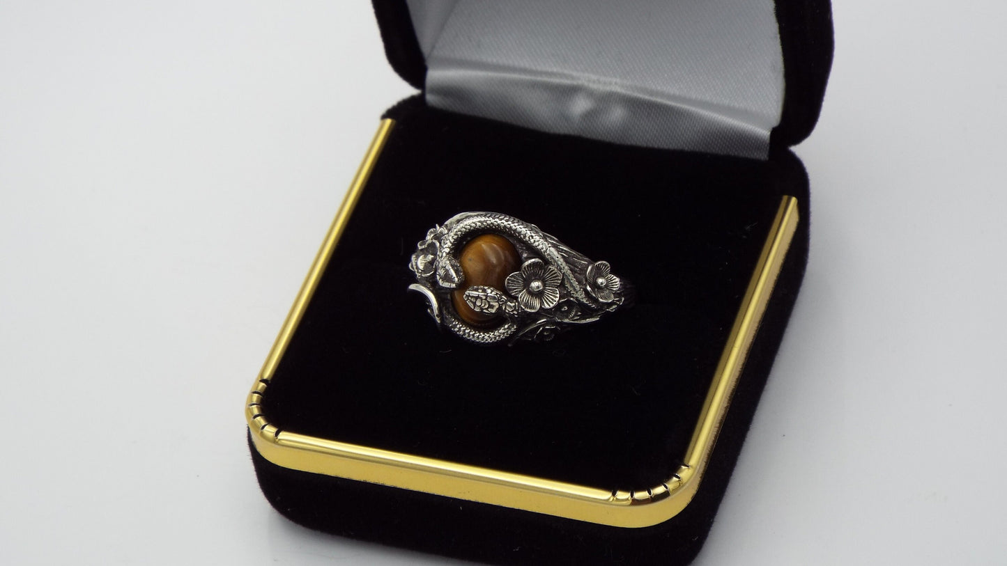 Tiger's Eye Circle of Snakes