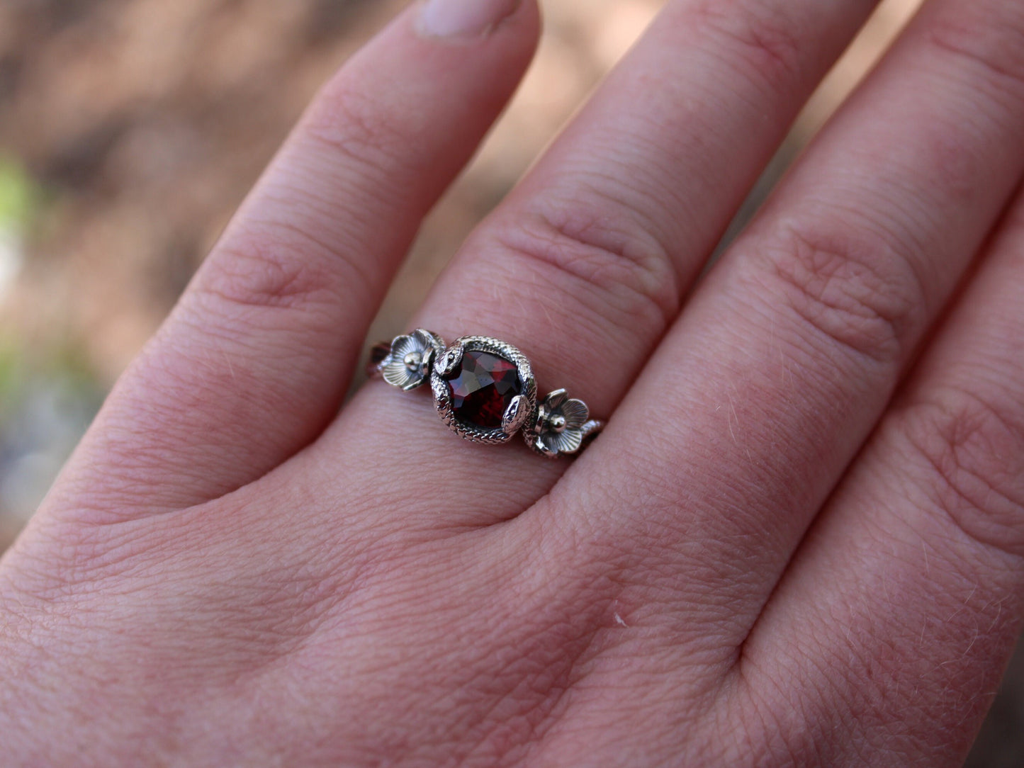 Serpent's Embrace in Sterling Silver - JF Fantasy Jewelry