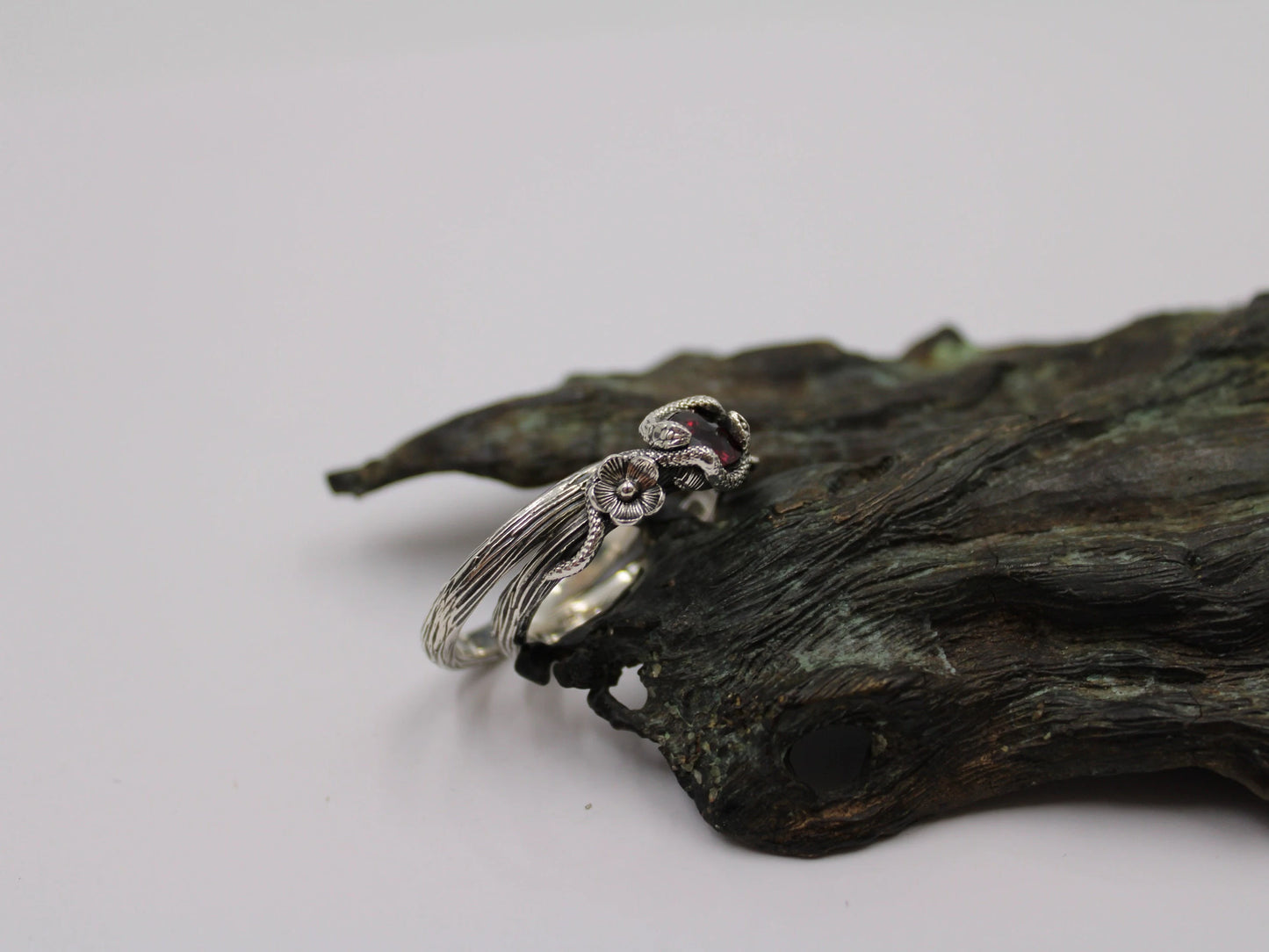 Serpent's Embrace Set in Sterling Silver