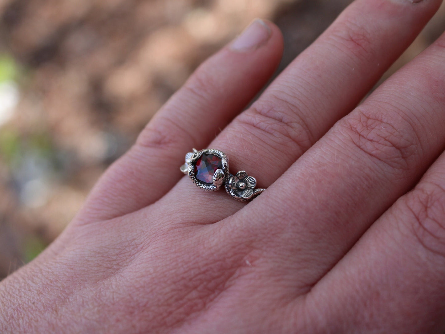 Serpent's Embrace in Sterling Silver - JF Fantasy Jewelry