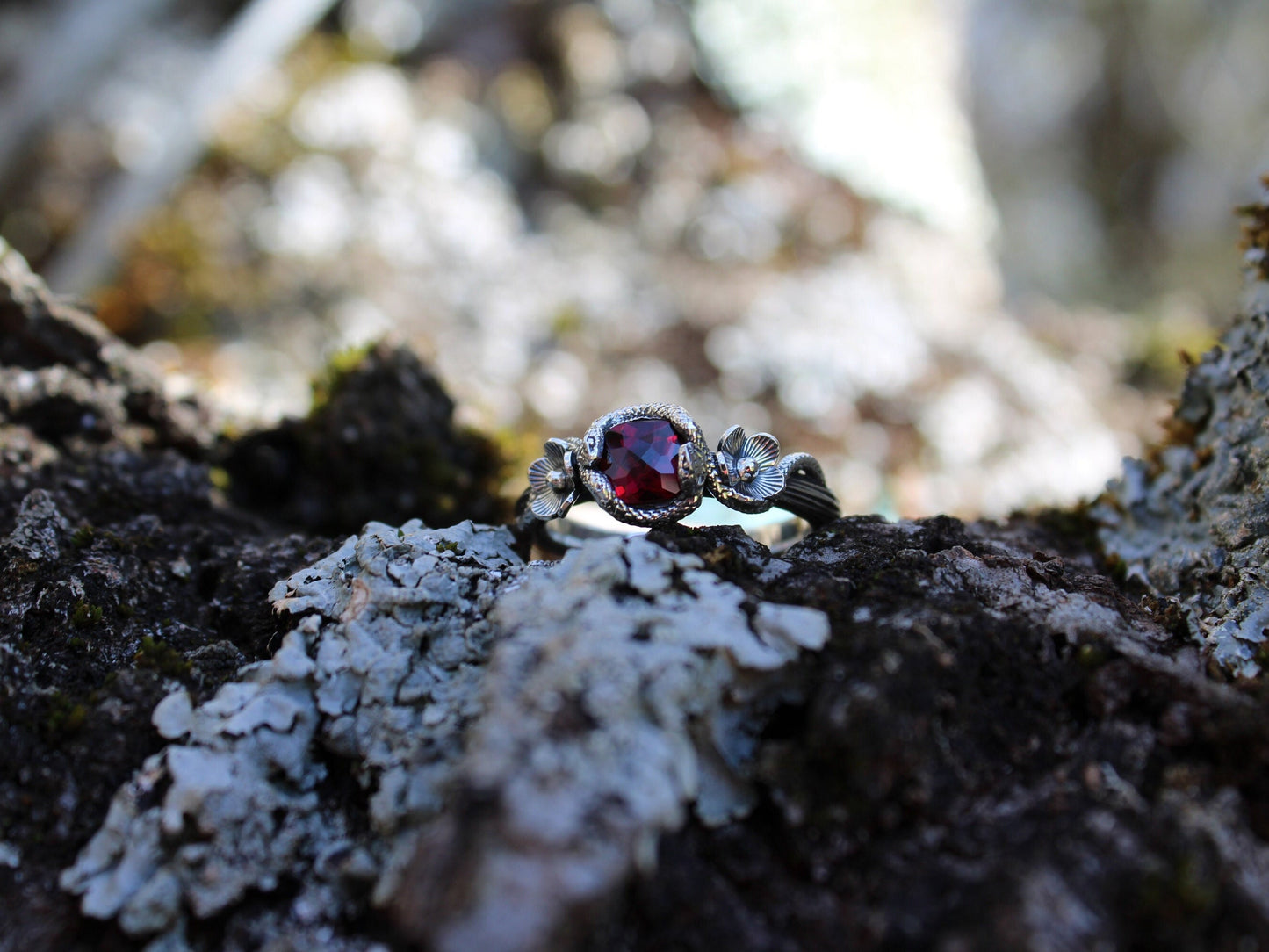 Serpent's Embrace in Sterling Silver - JF Fantasy Jewelry