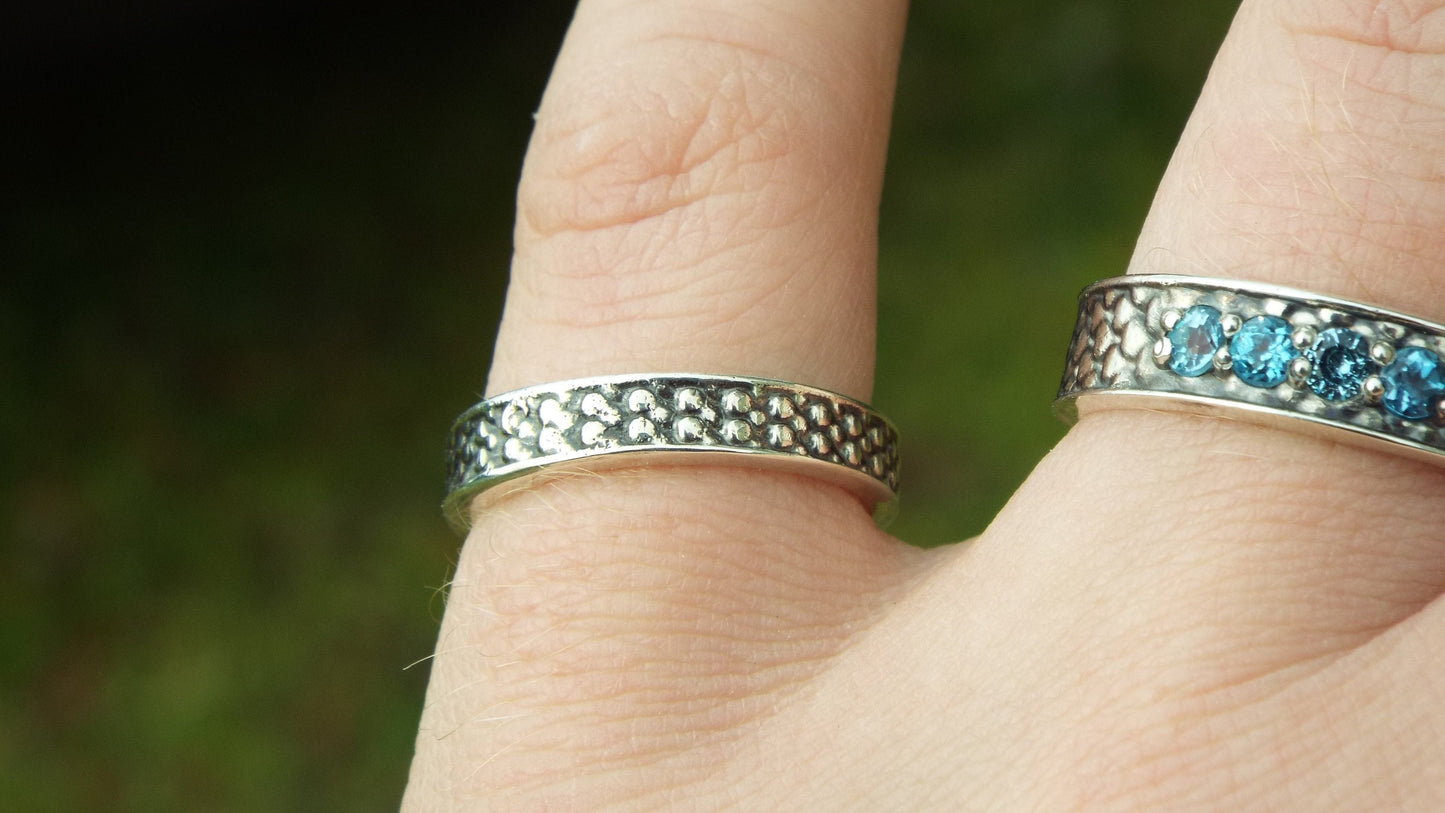 Dragon-scale narrow band - JF Fantasy Jewelry
