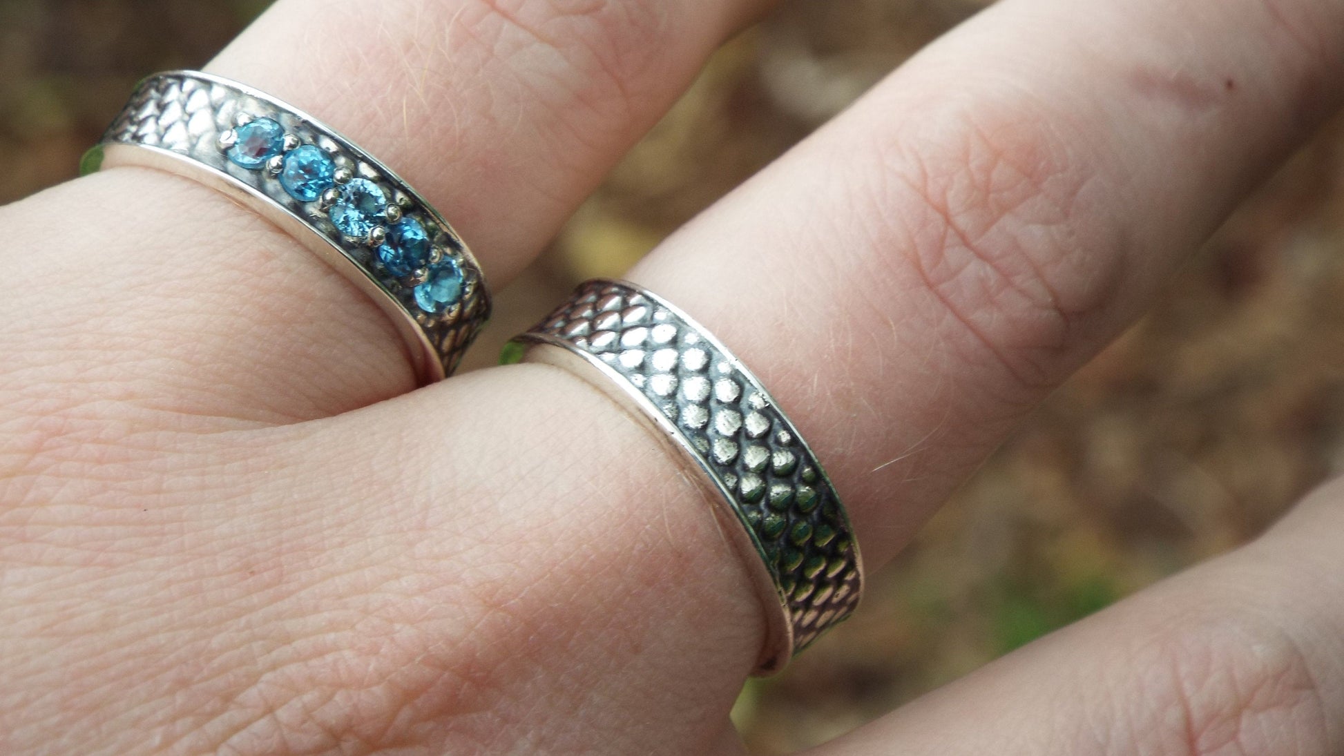 Dragon-scale Wide band - JF Fantasy Jewelry