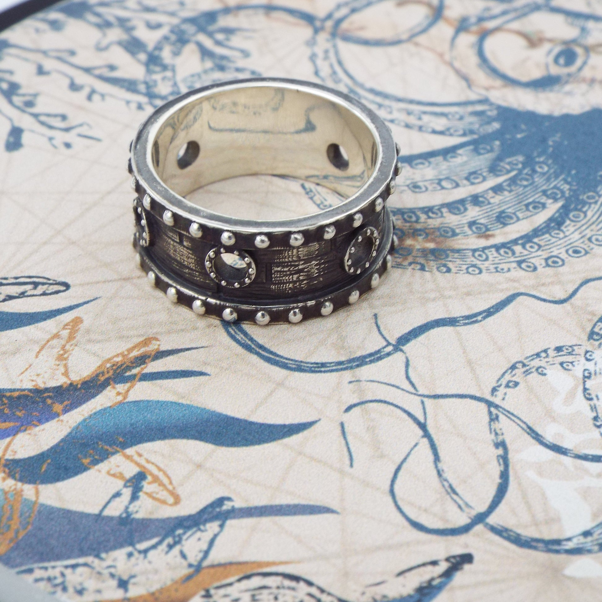 Shipwreck Wedding Band - JF Fantasy Jewelry