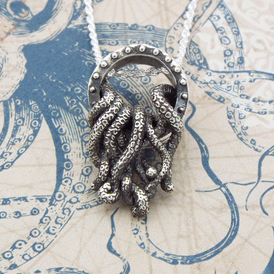 Invasion of the Sea, Porthole pendant - JF Fantasy Jewelry