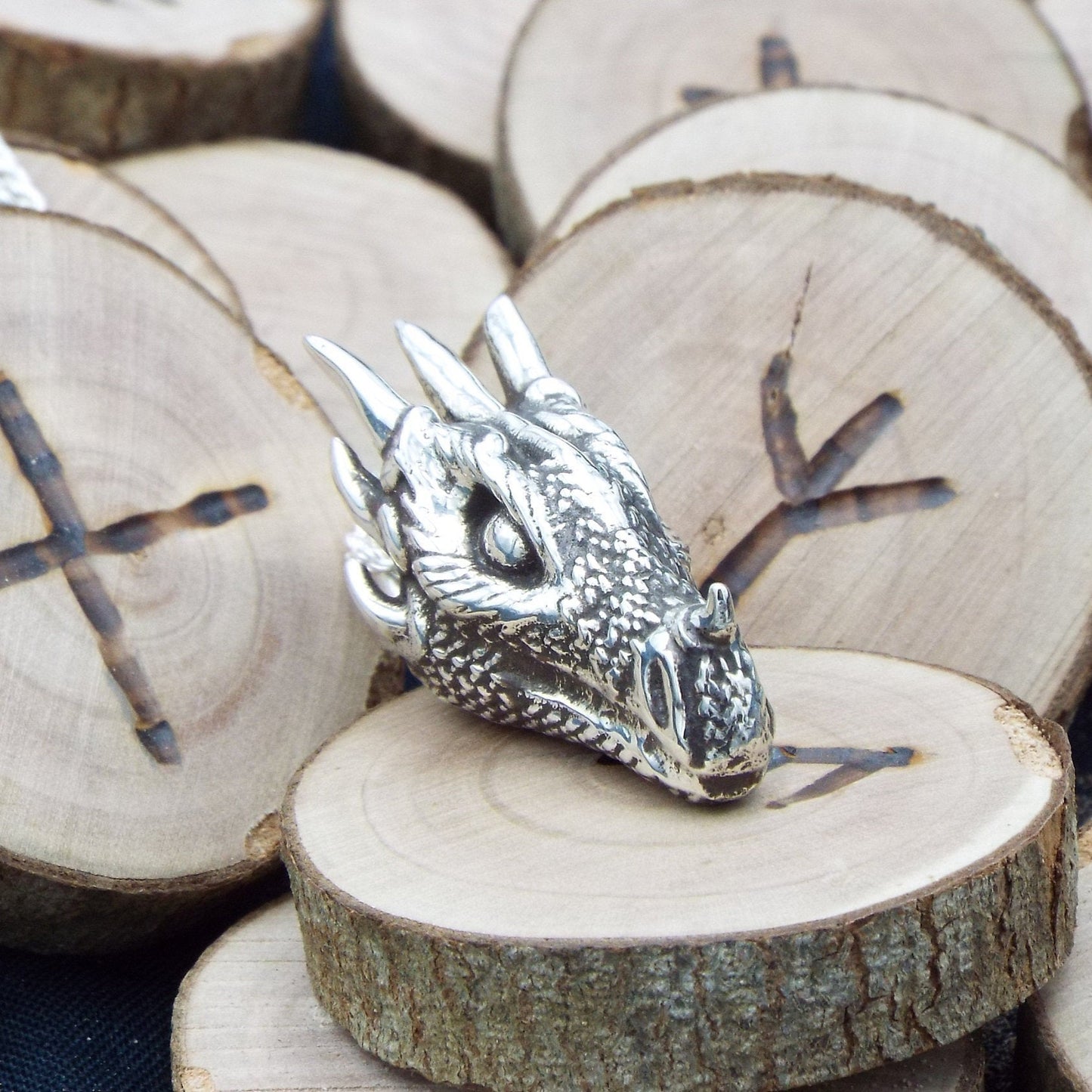 Earth Dragon Pendant - JF Fantasy Jewelry