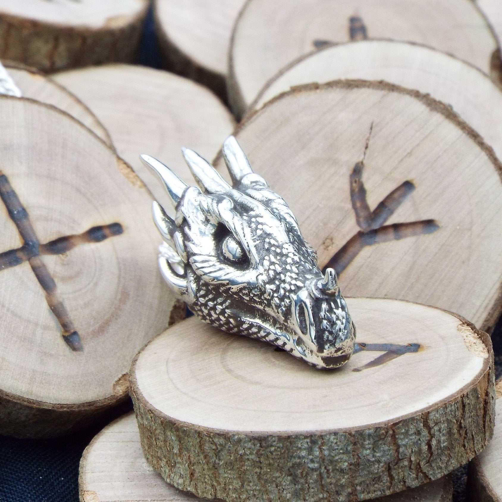 Earth Dragon Pendant - JF Fantasy Jewelry