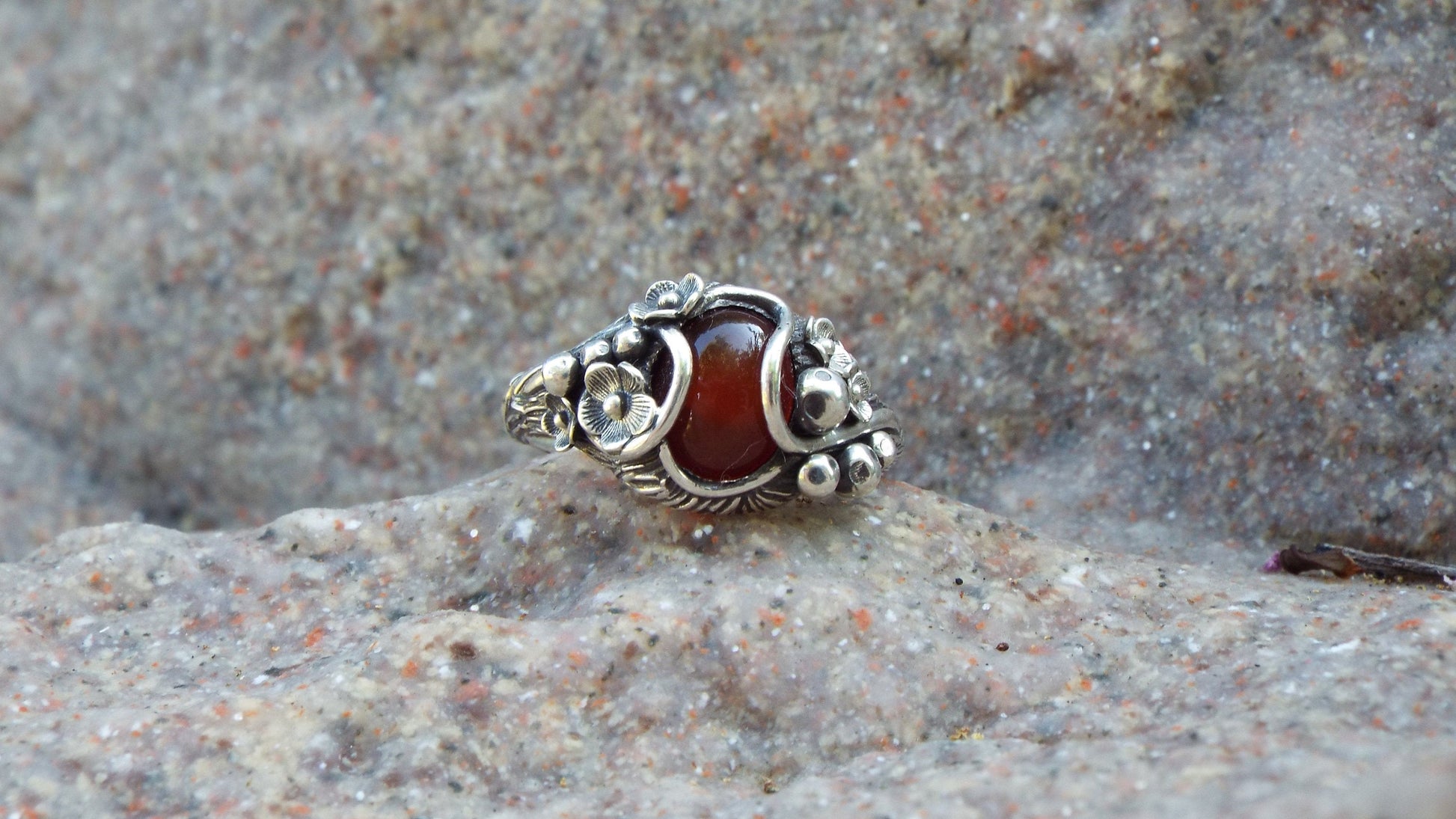 Carnelian Mushroom Forest - JF Fantasy Jewelry
