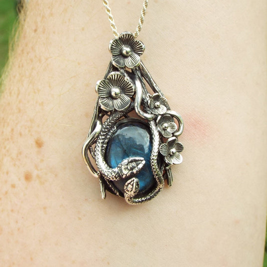 Blue Moon Garden Stroll Pendant - JF Fantasy Jewelry