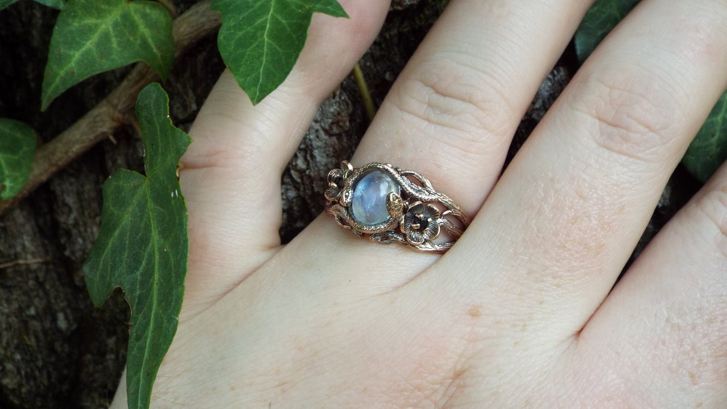 Golden Moonlight Garden Stroll - JF Fantasy Jewelry