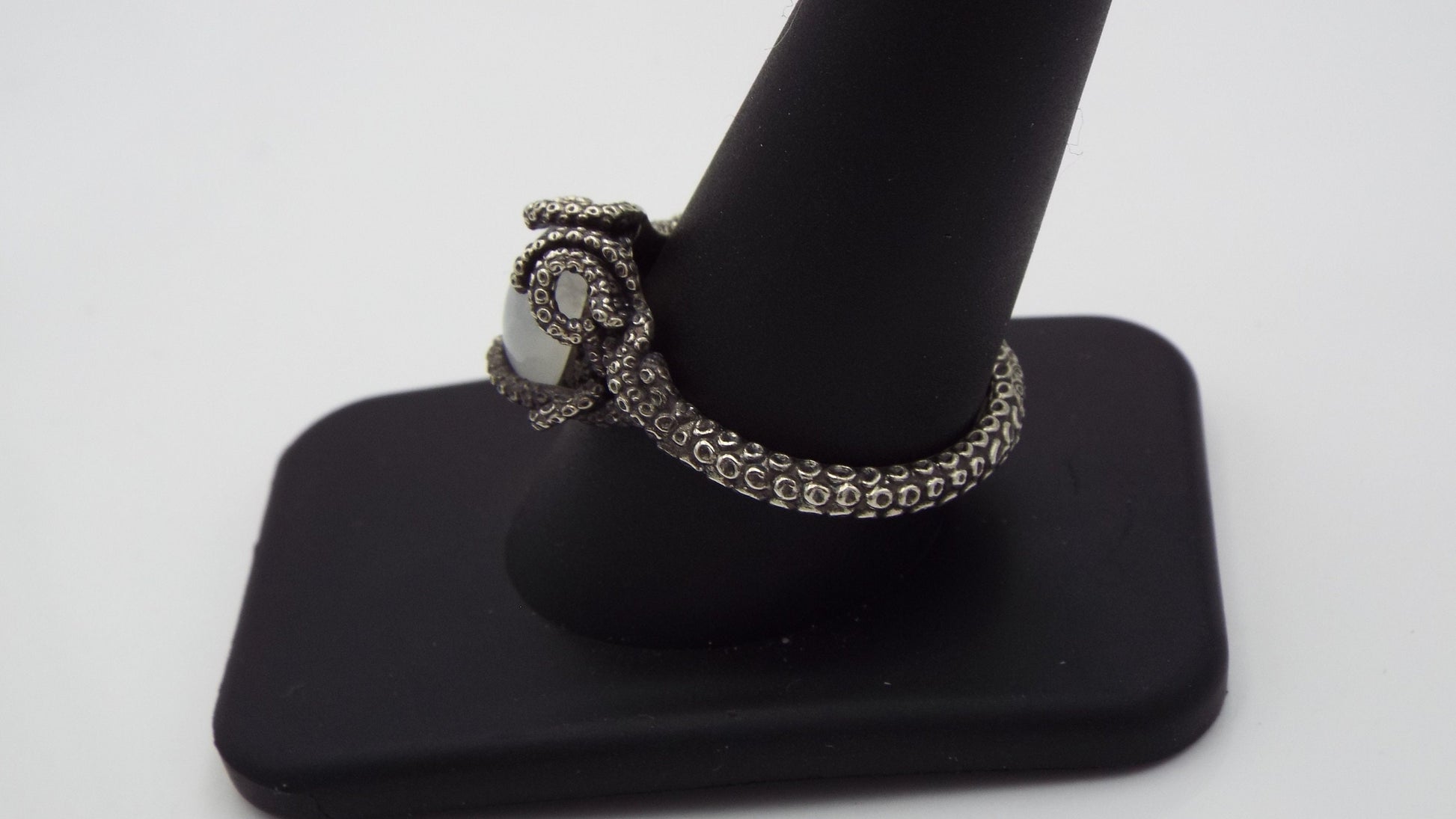 Kraken Moonstone Ring - JF Fantasy Jewelry