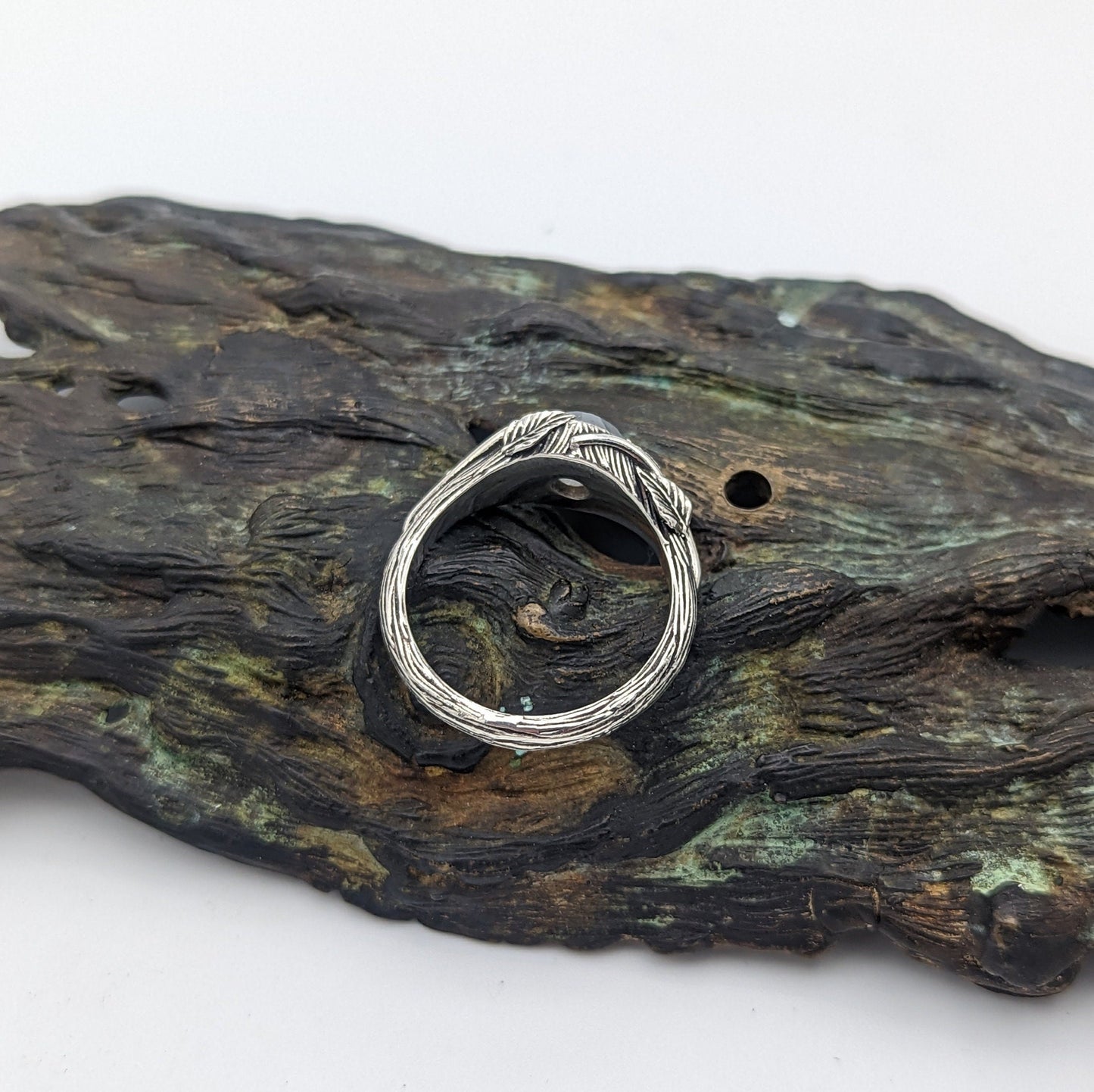 Moonstone Leaf Ring - JF Fantasy Jewelry