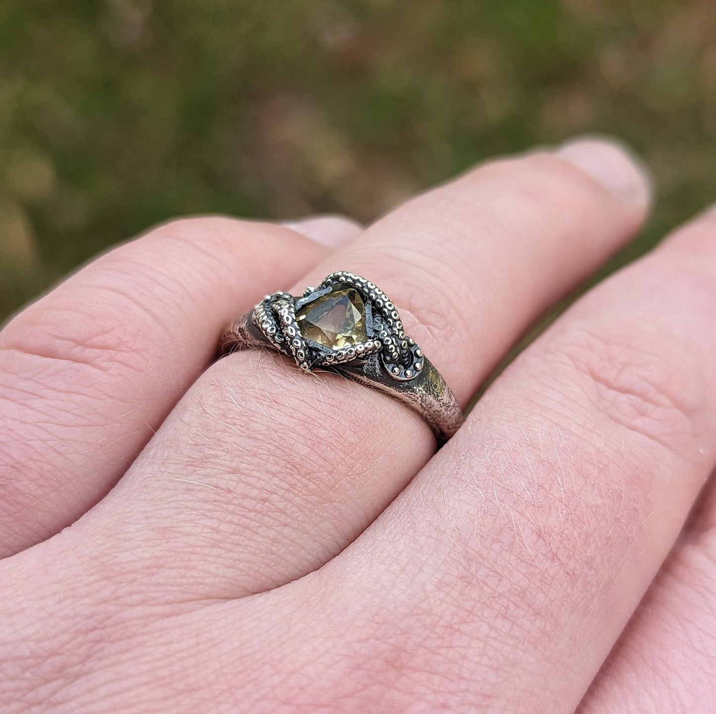 Kraken Citrine Ring - JF Fantasy Jewelry