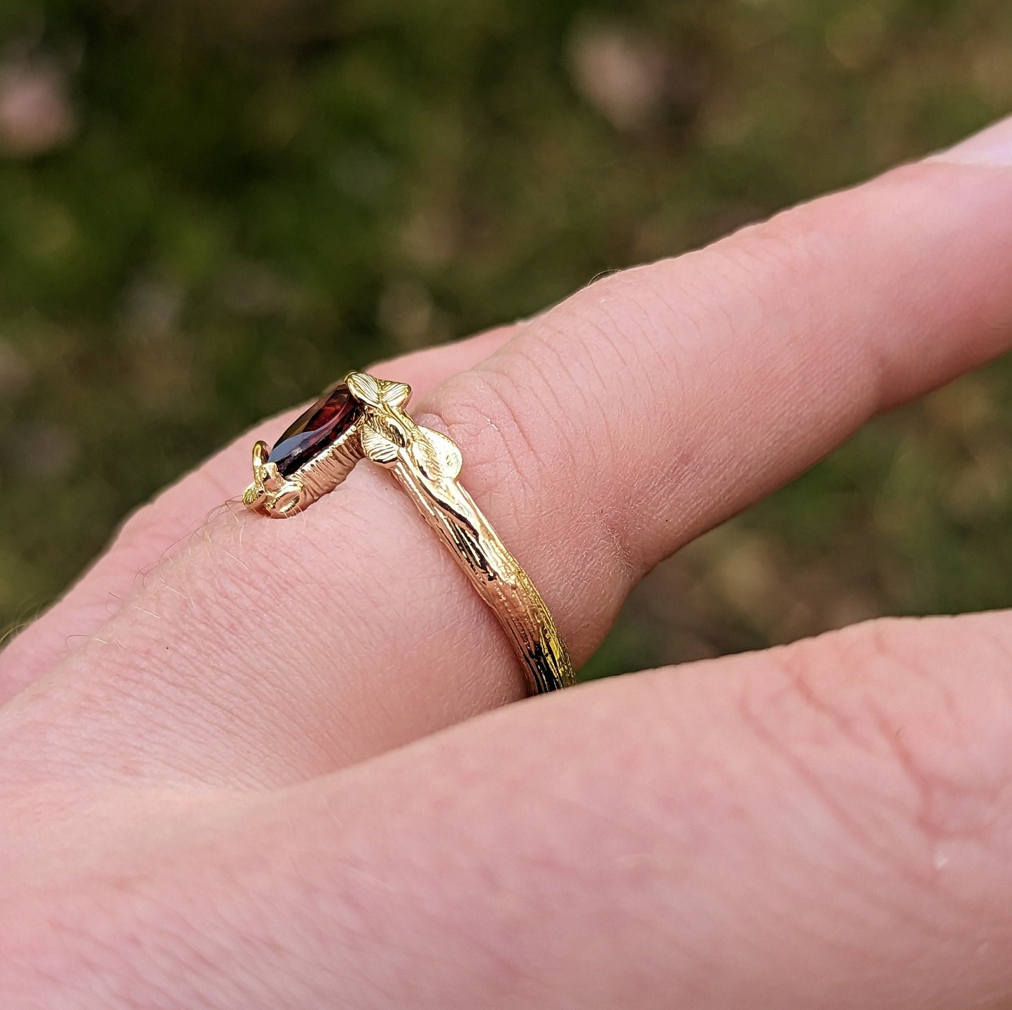 Garnet of the Forest - JF Fantasy Jewelry