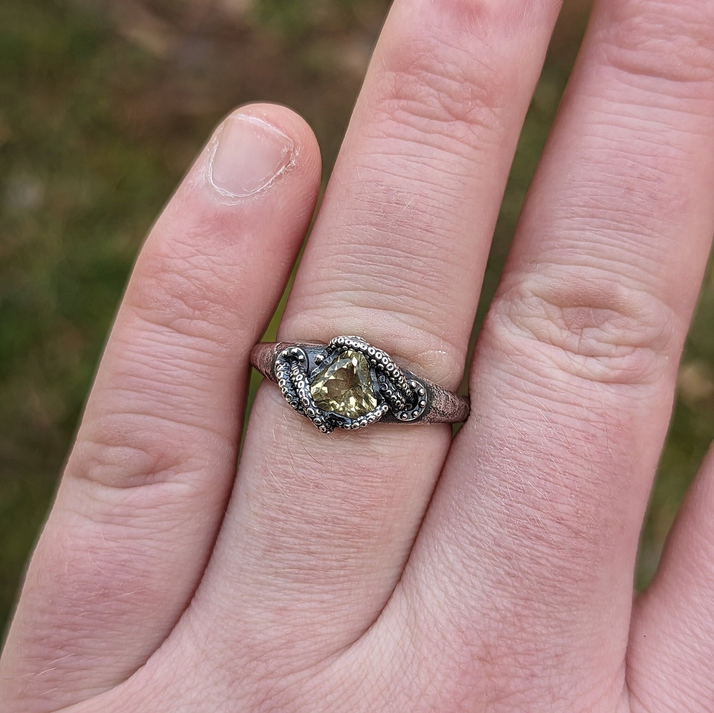 Kraken Citrine Ring - JF Fantasy Jewelry