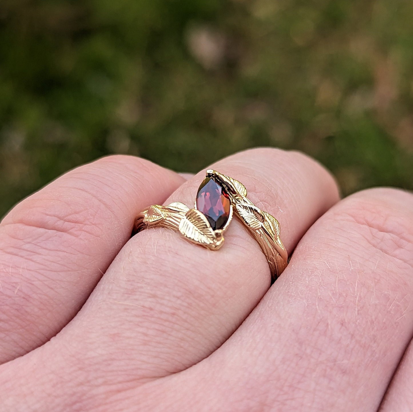Garnet of the Forest - JF Fantasy Jewelry