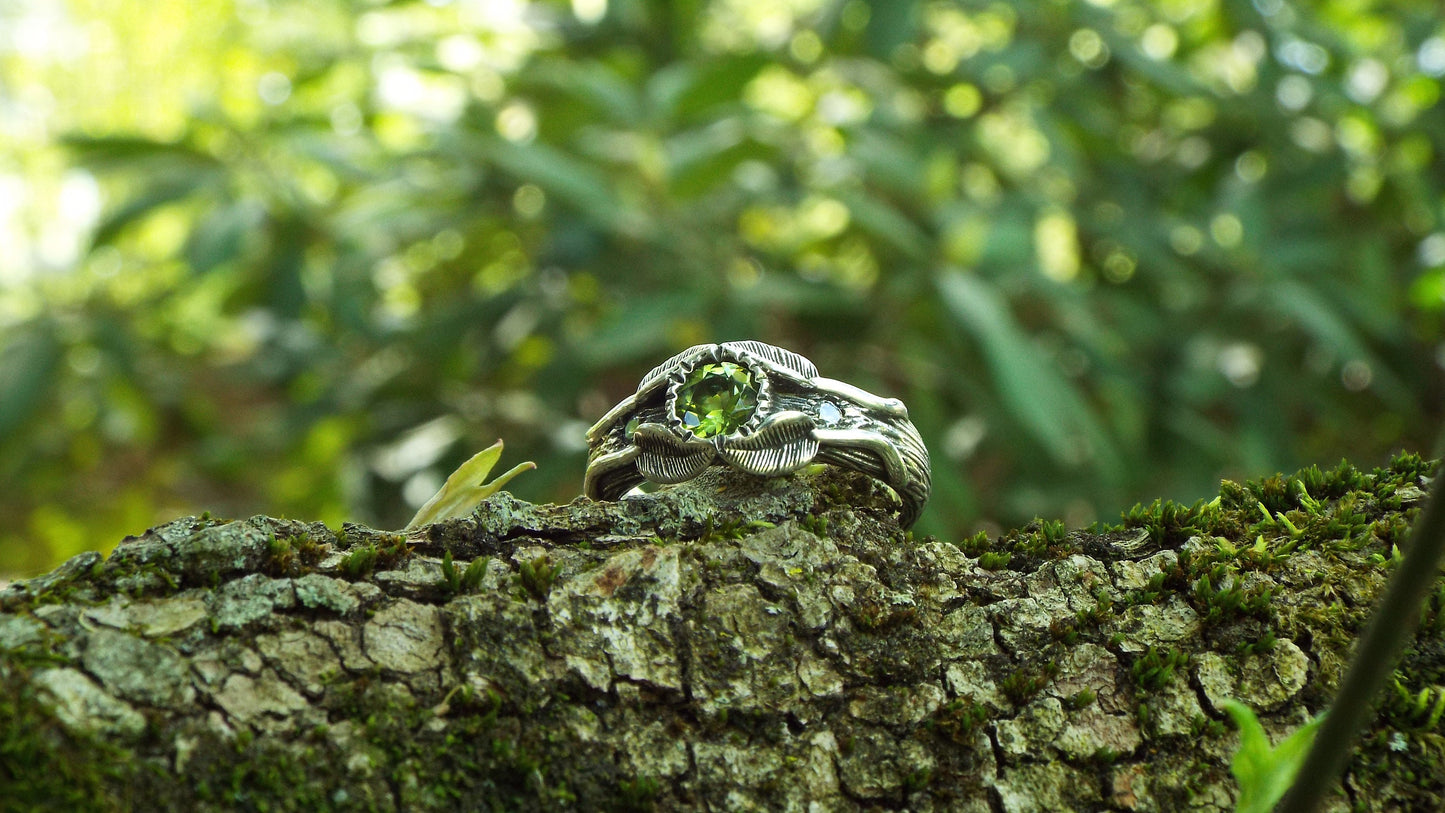 Peridot Love of the Trees Ring - JF Fantasy Jewelry