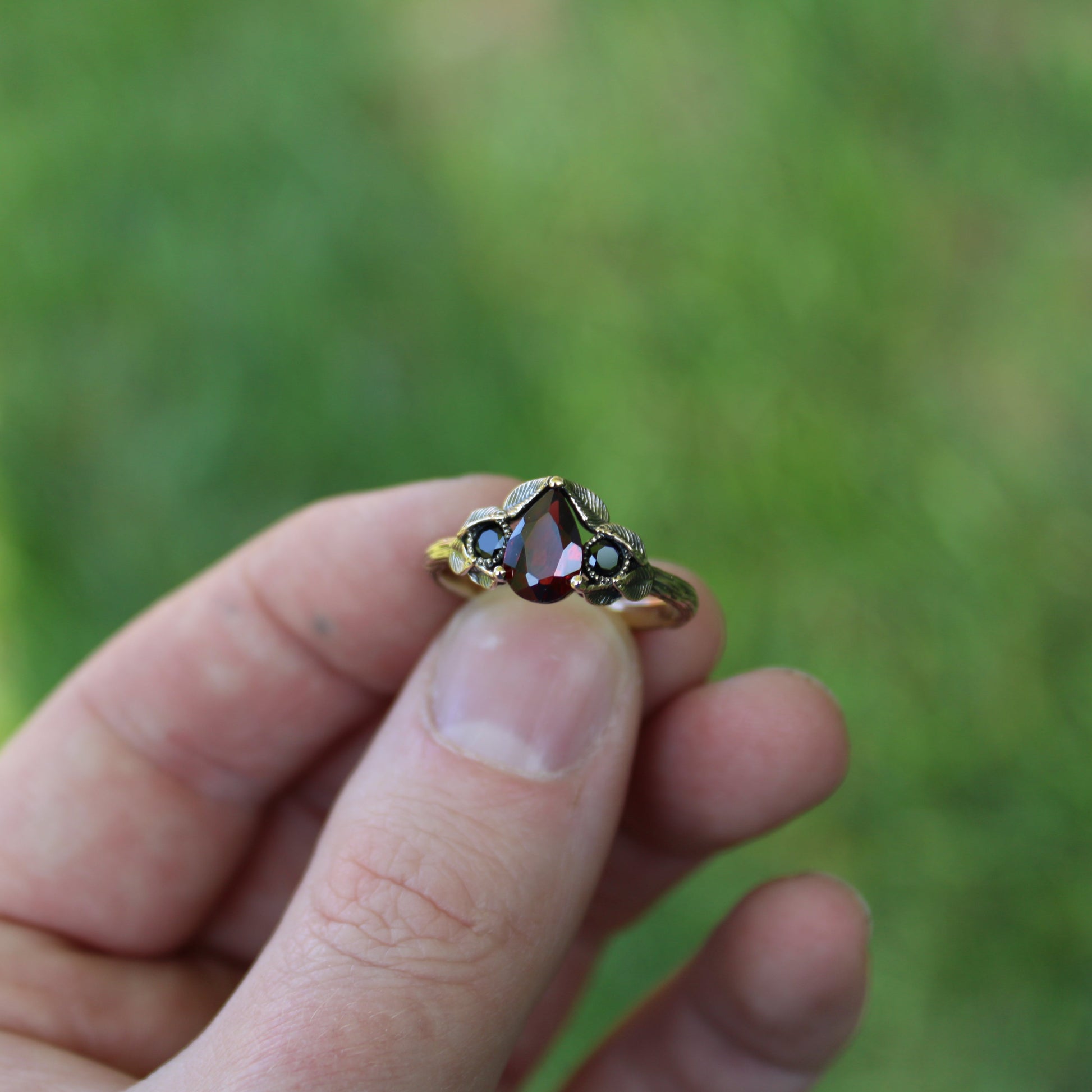 Forest Ember Ring - JF Fantasy Jewelry