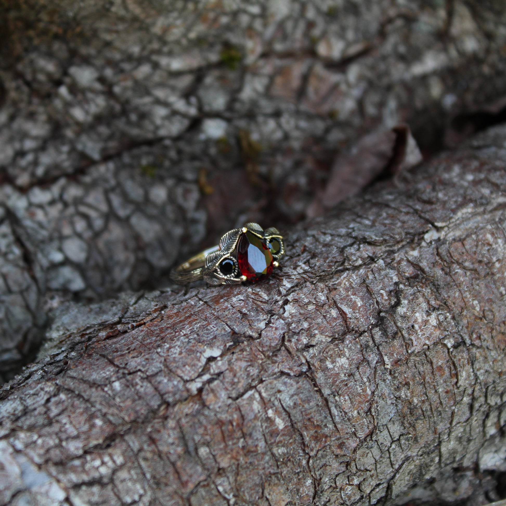 Forest Ember Ring - JF Fantasy Jewelry