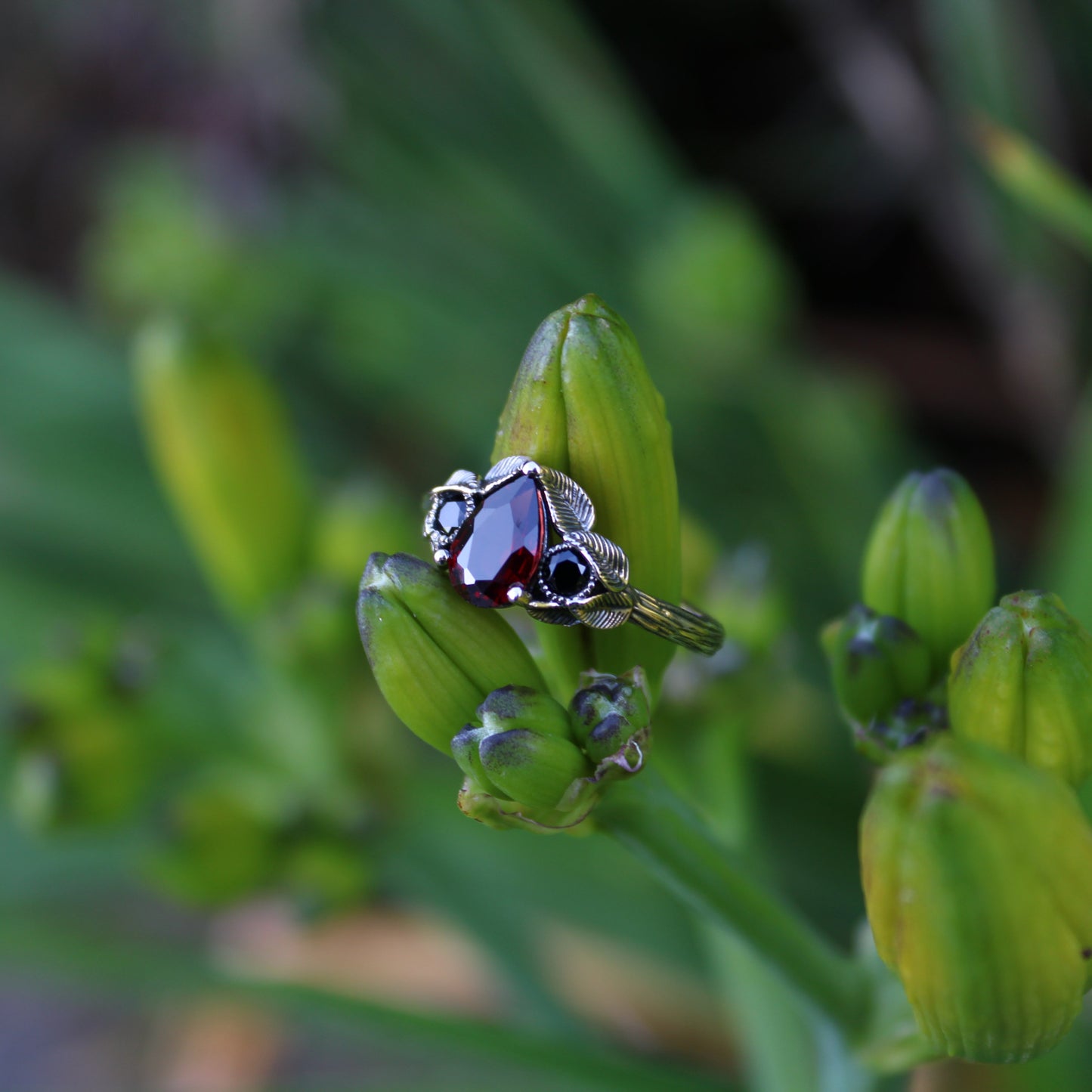 Forest Ember Ring - JF Fantasy Jewelry