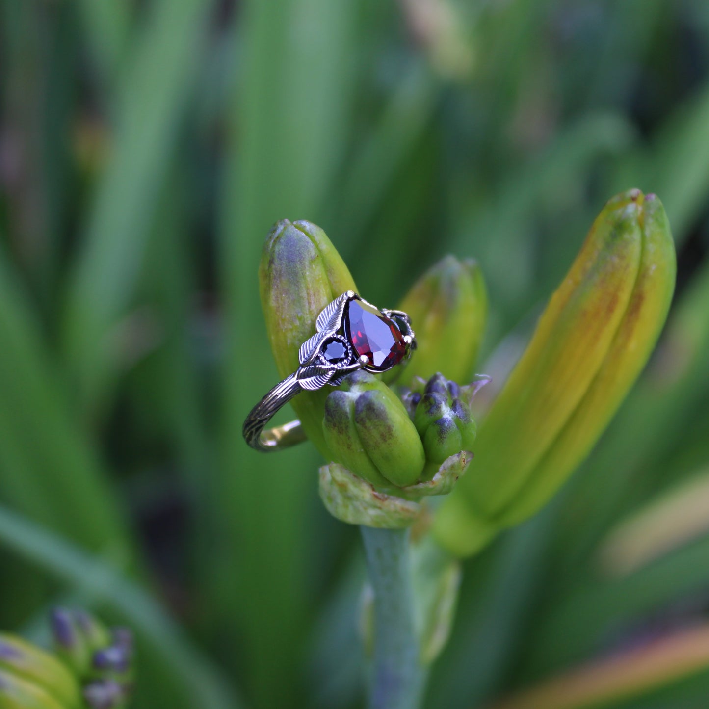 Forest Ember Ring - JF Fantasy Jewelry