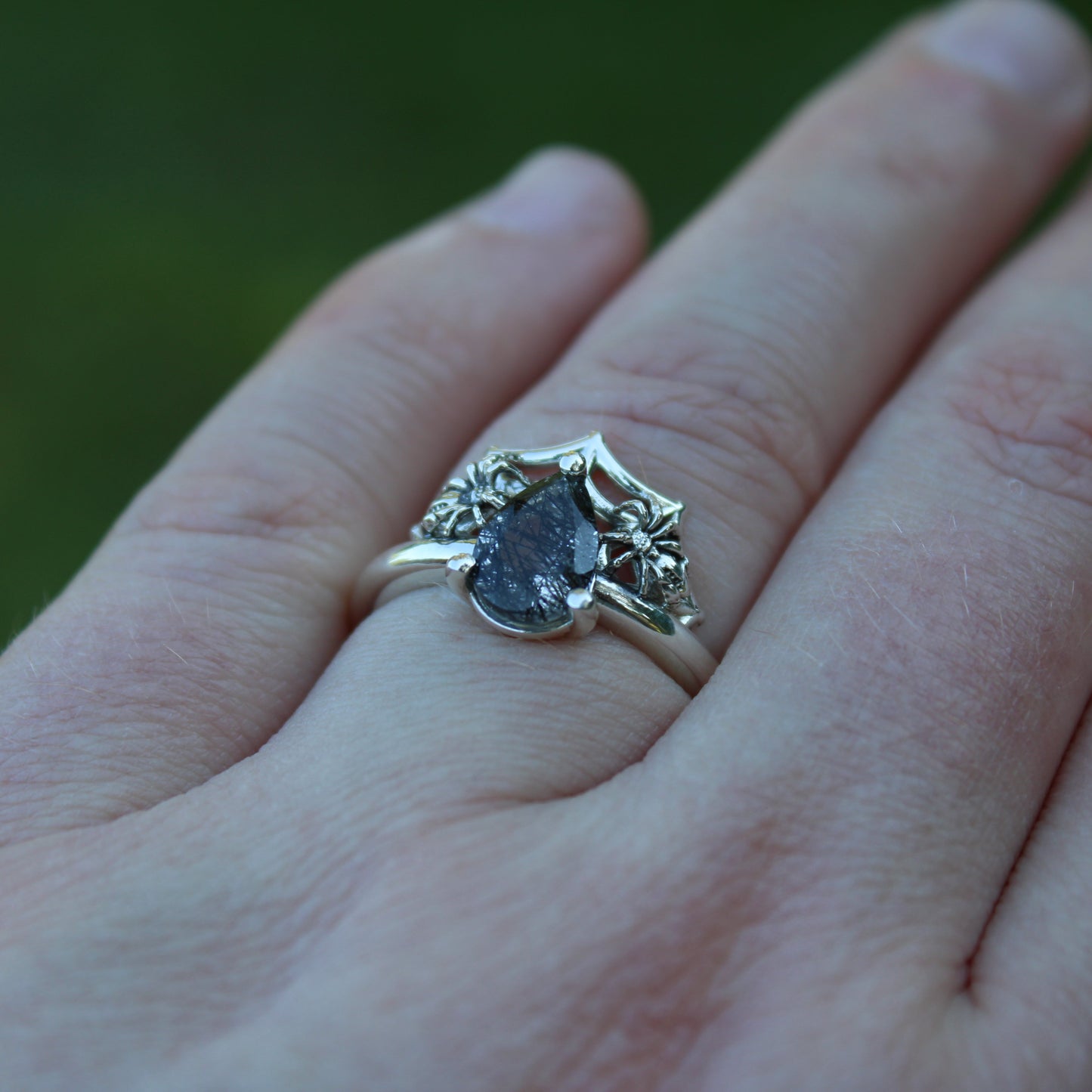 Spider's Veil Ring - Sterling Silver