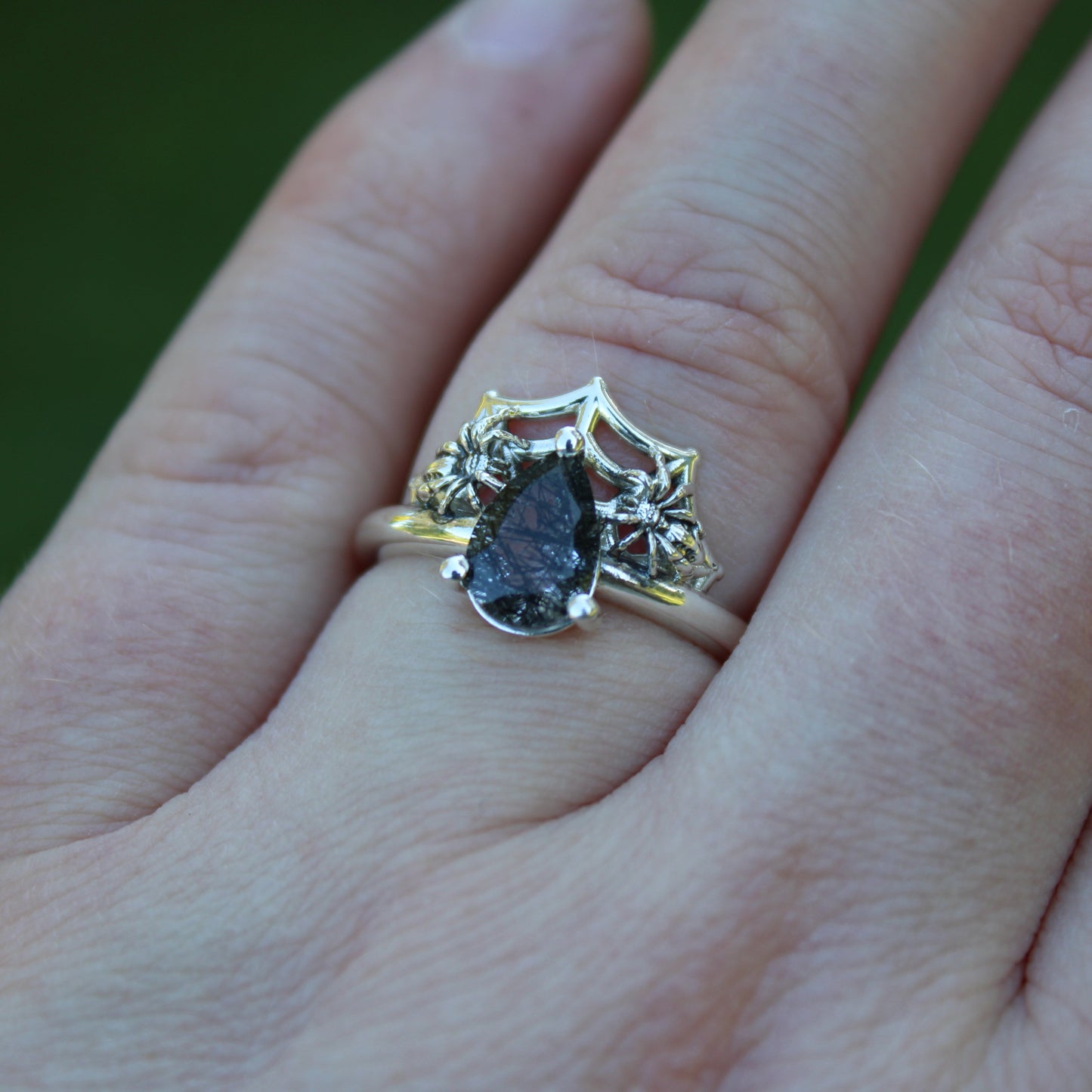 Spider's Veil Ring - Sterling Silver
