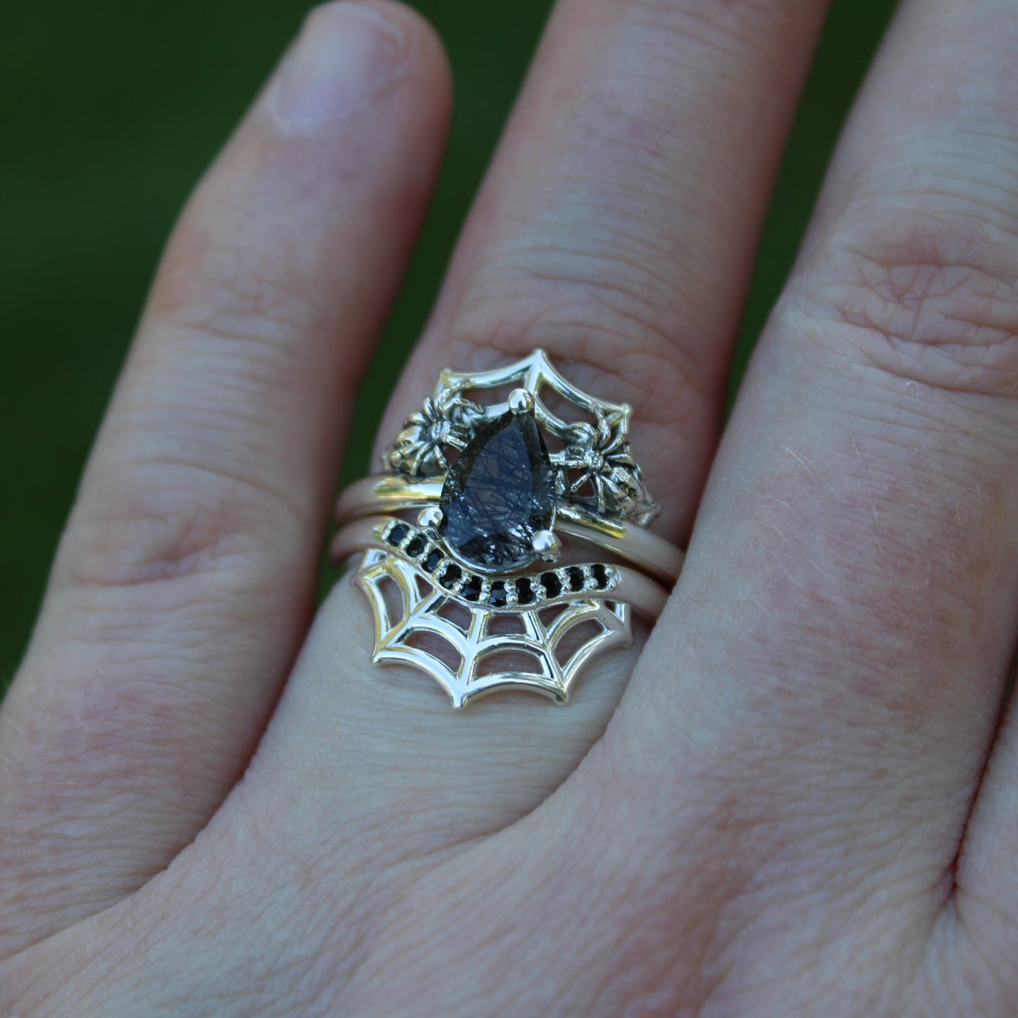 Spider's Veil Set- Sterling Silver