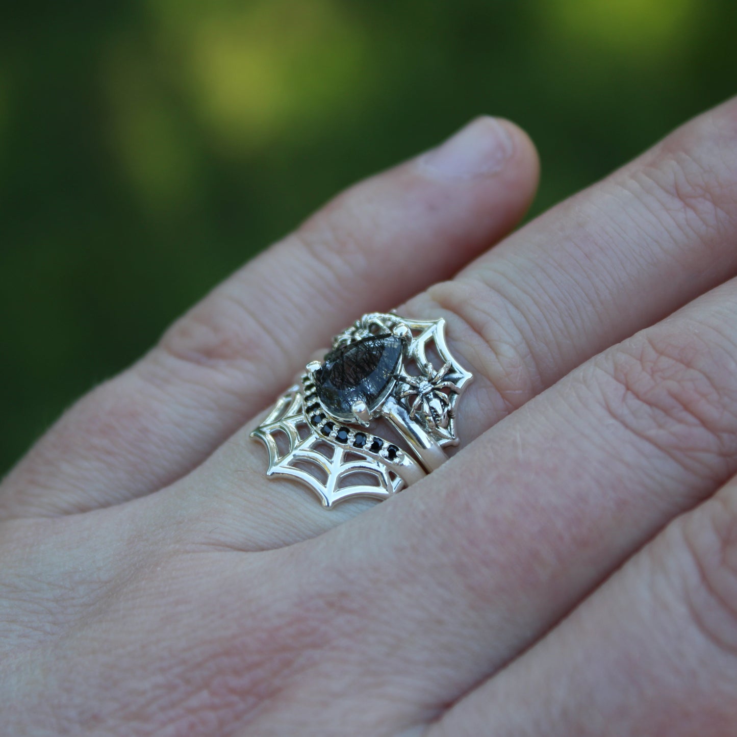 Spider's Veil Set- Sterling Silver