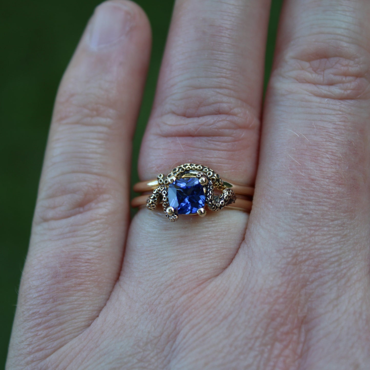 The Kraken's Embrace Bridal Set - Blue Sapphire
