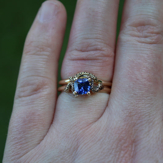 The Kraken's Embrace Bridal Set - Blue Sapphire