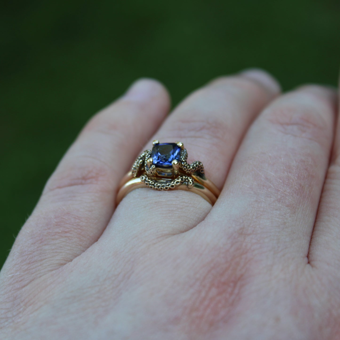 The Kraken's Embrace Bridal Set - Blue Sapphire