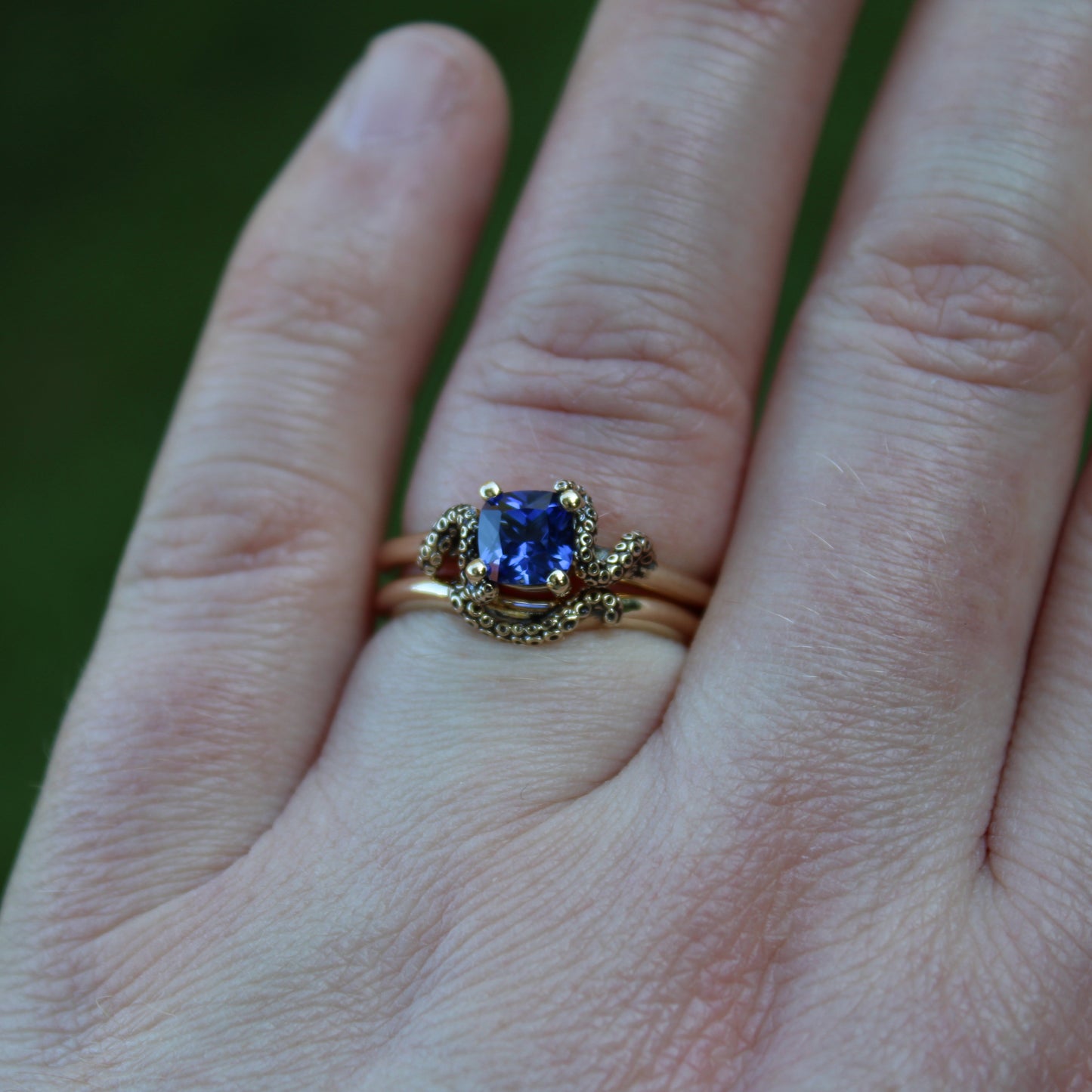 The Kraken's Embrace Bridal Set - Blue Sapphire