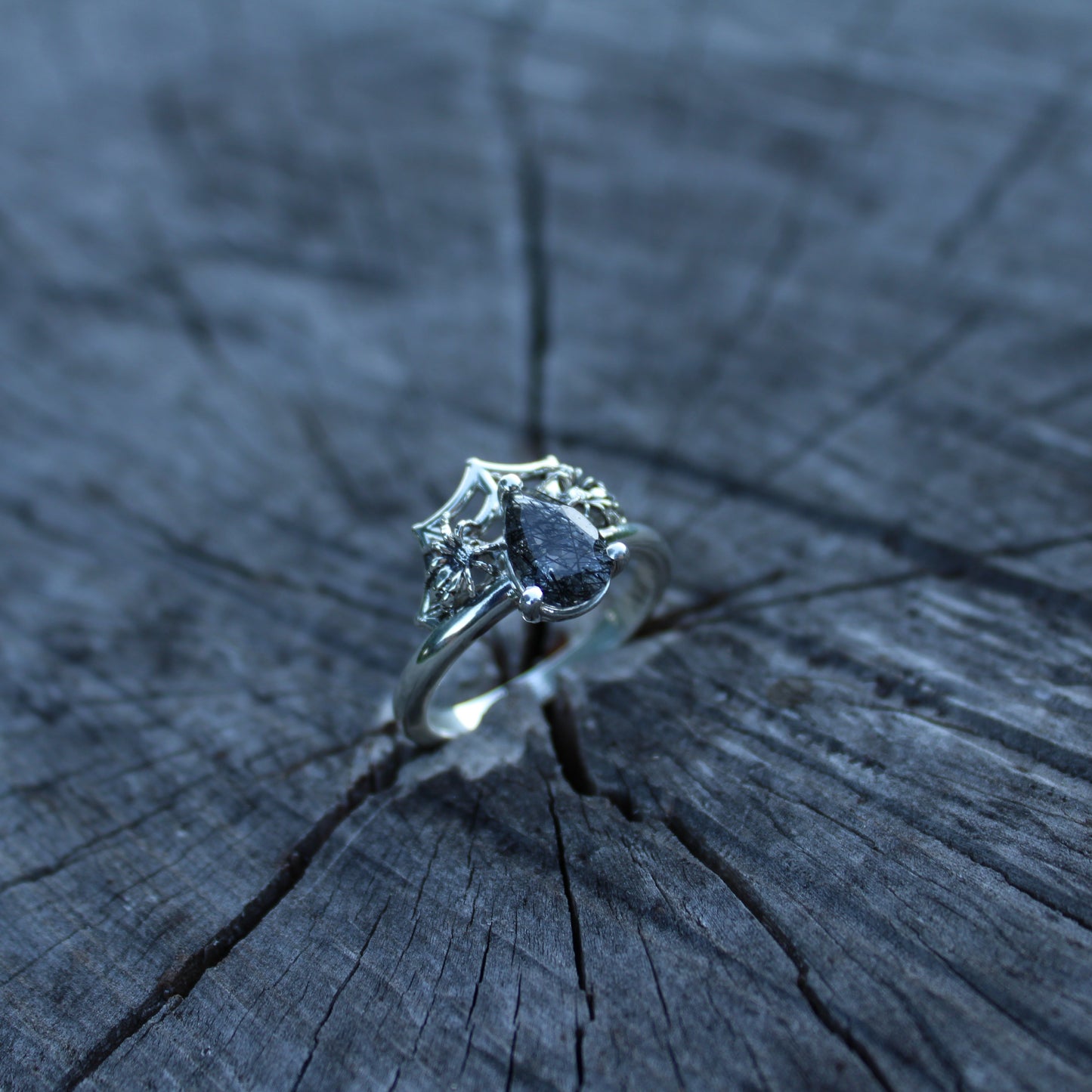 Spider's Veil Ring - Sterling Silver