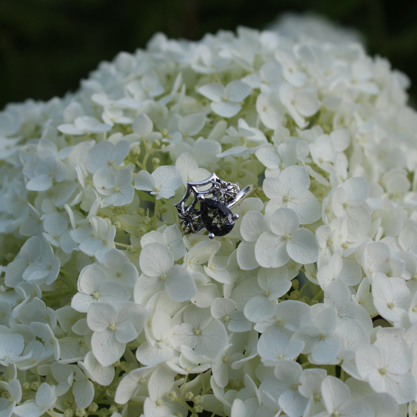Spider's Veil Ring - Sterling Silver