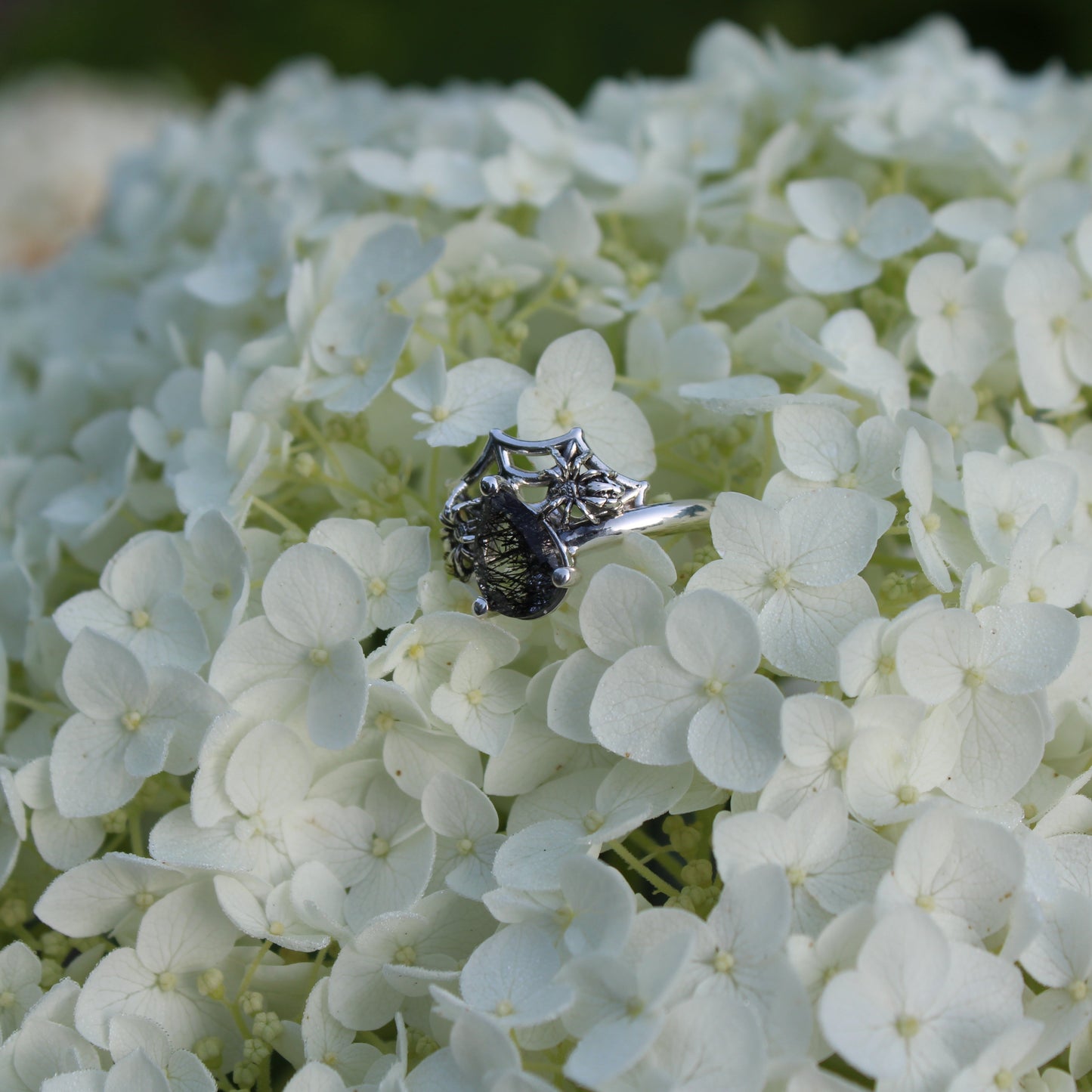Spider's Veil Ring - Sterling Silver