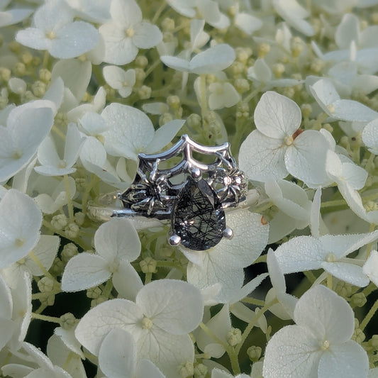Spider's Veil Ring - Sterling Silver