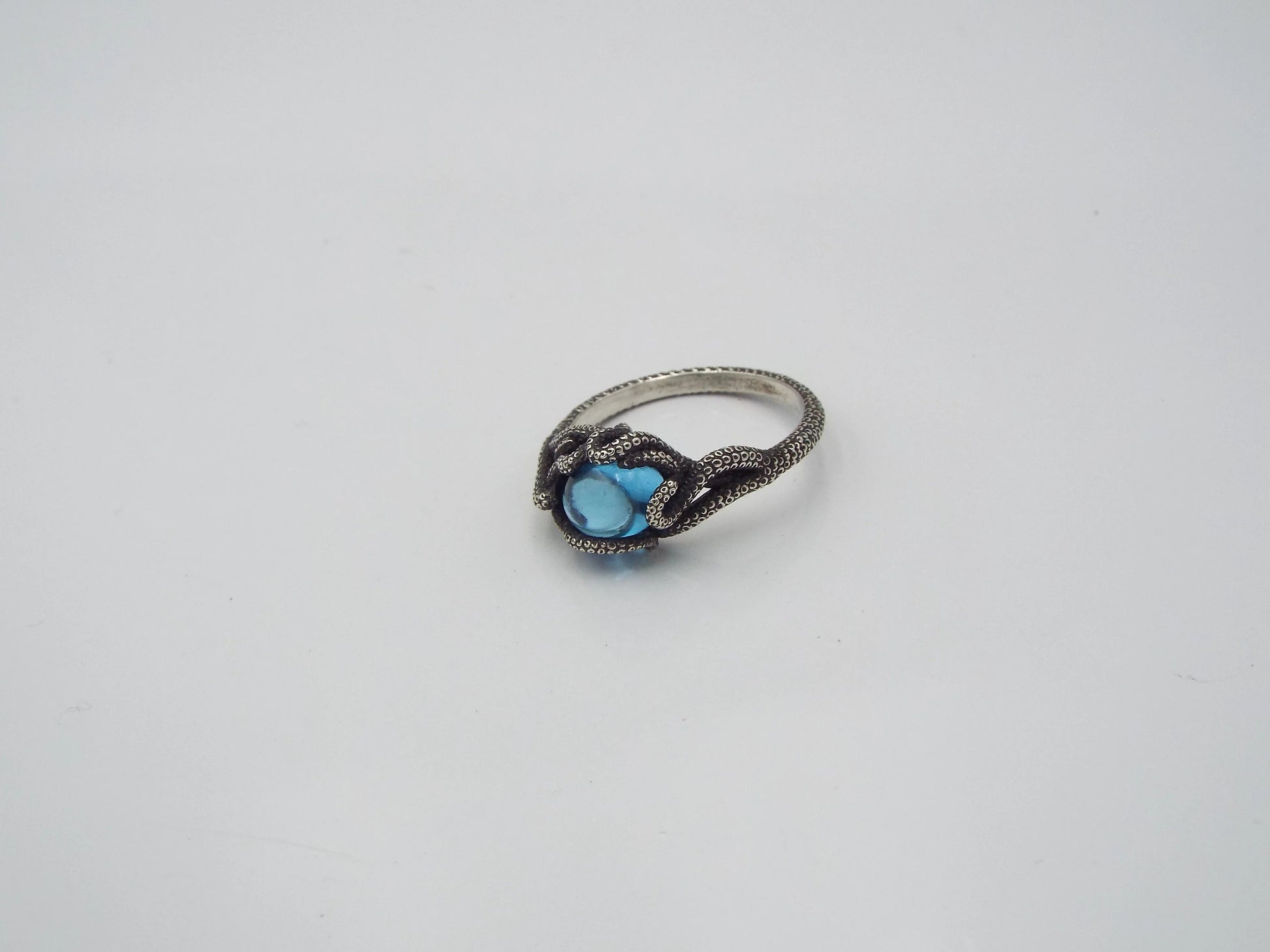 Kraken Blue Topaz Ring - JF Fantasy Jewelry