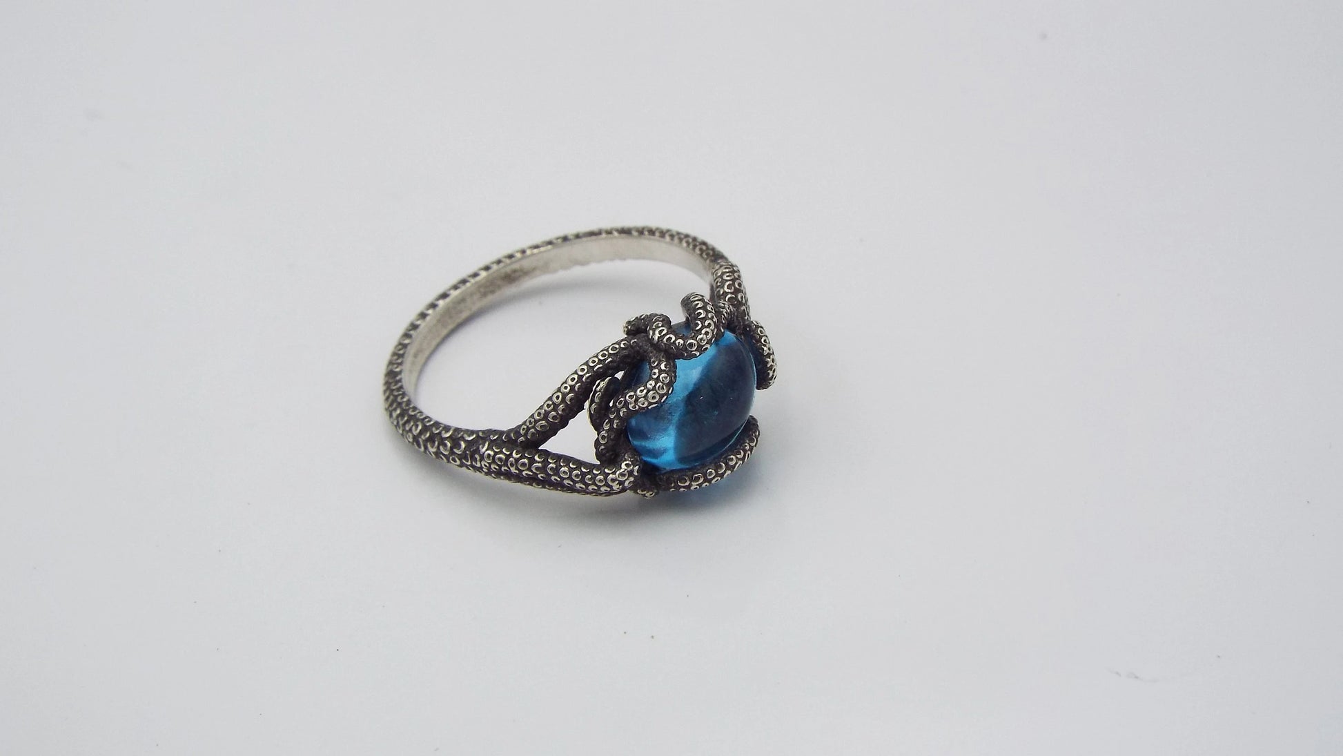 Kraken Blue Topaz Ring - JF Fantasy Jewelry