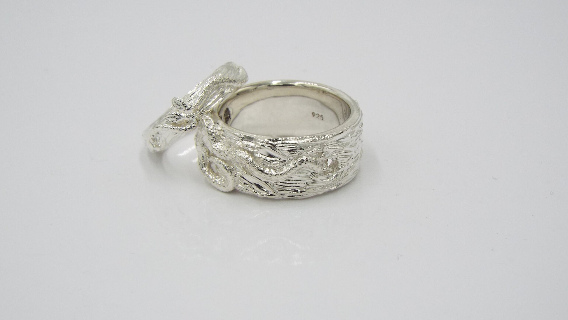 Snakes Intertwined Small Band - JF Fantasy Jewelry