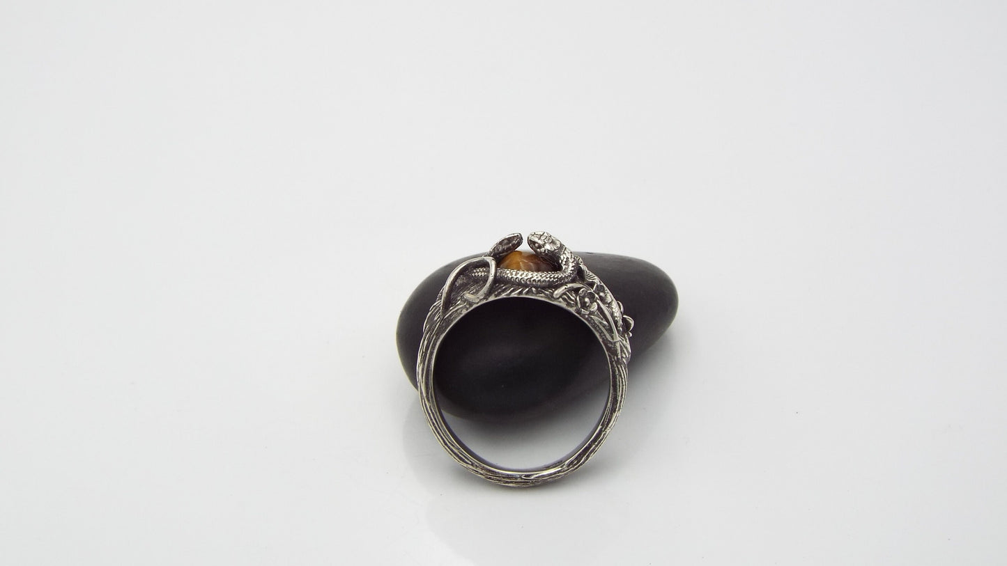 Tiger's Eye Circle of Snakes