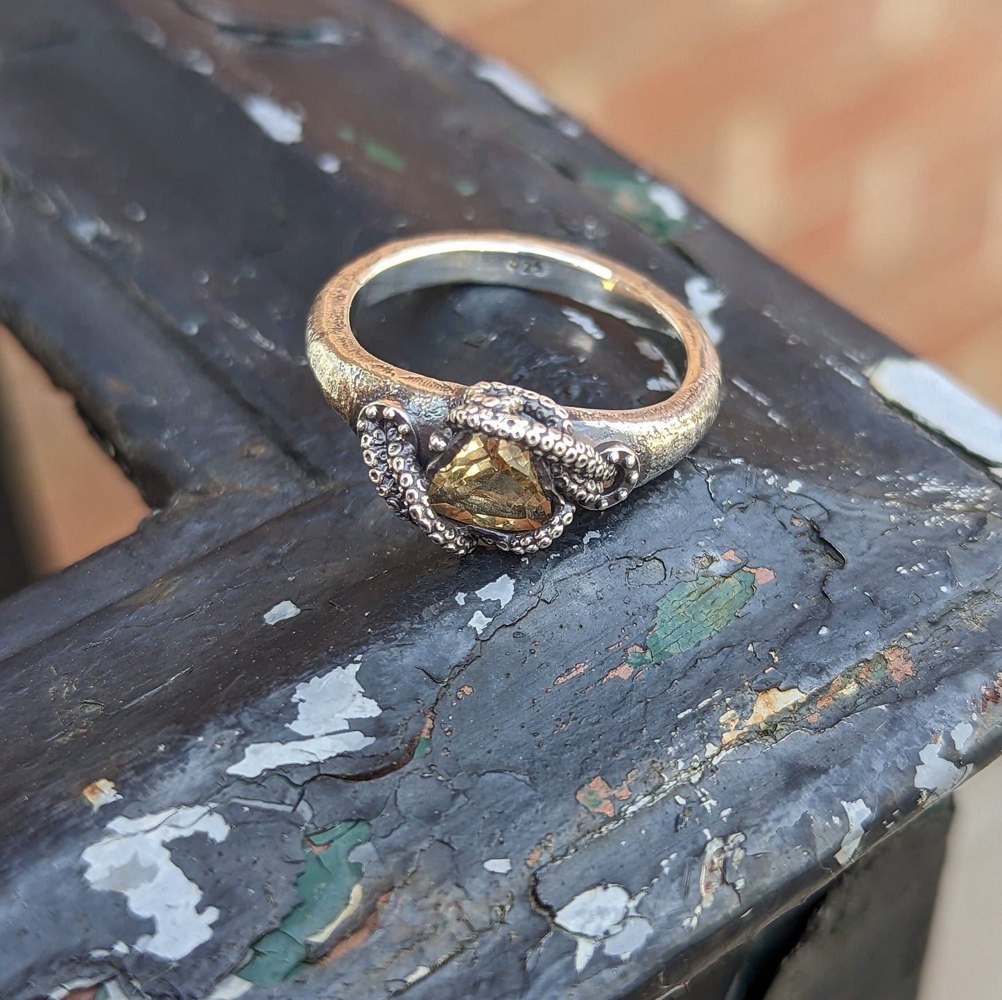 Kraken Citrine Ring