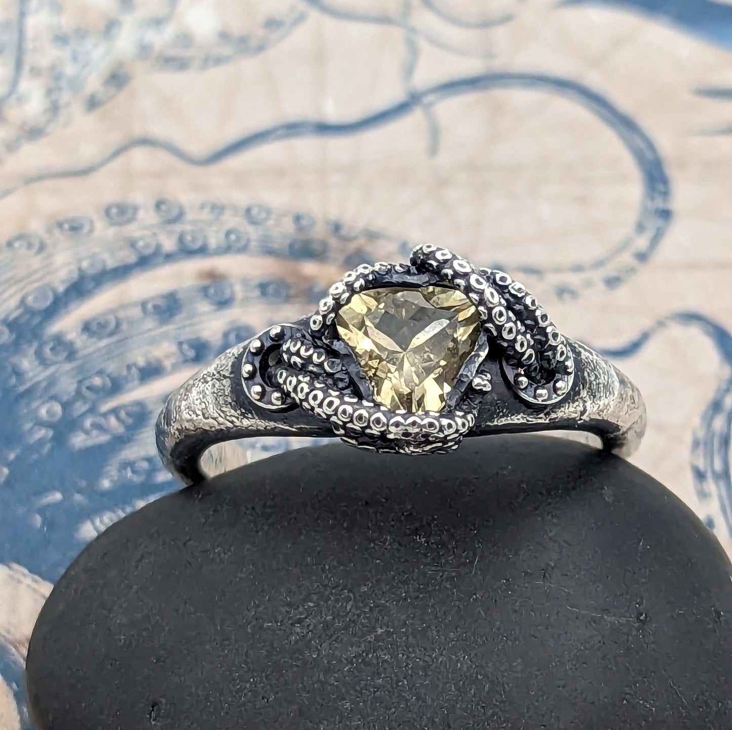 Kraken Citrine Ring