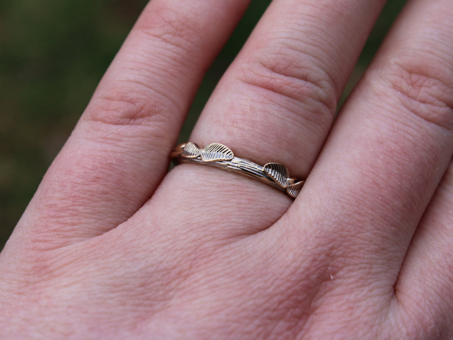 Moissanite Lotus Bridal Set - JF Fantasy Jewelry