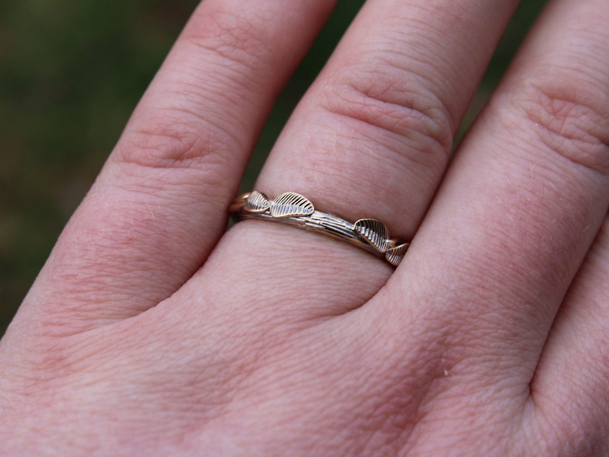 Moissanite Lotus Bridal Set - JF Fantasy Jewelry