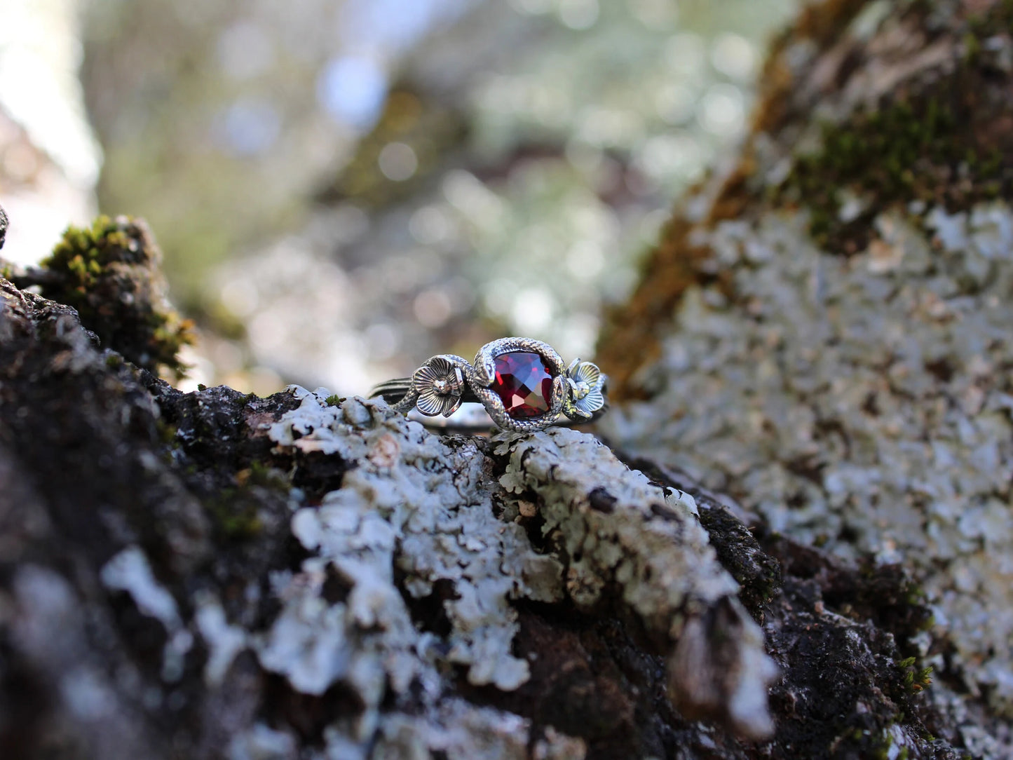 Serpent's Embrace Set in Sterling Silver