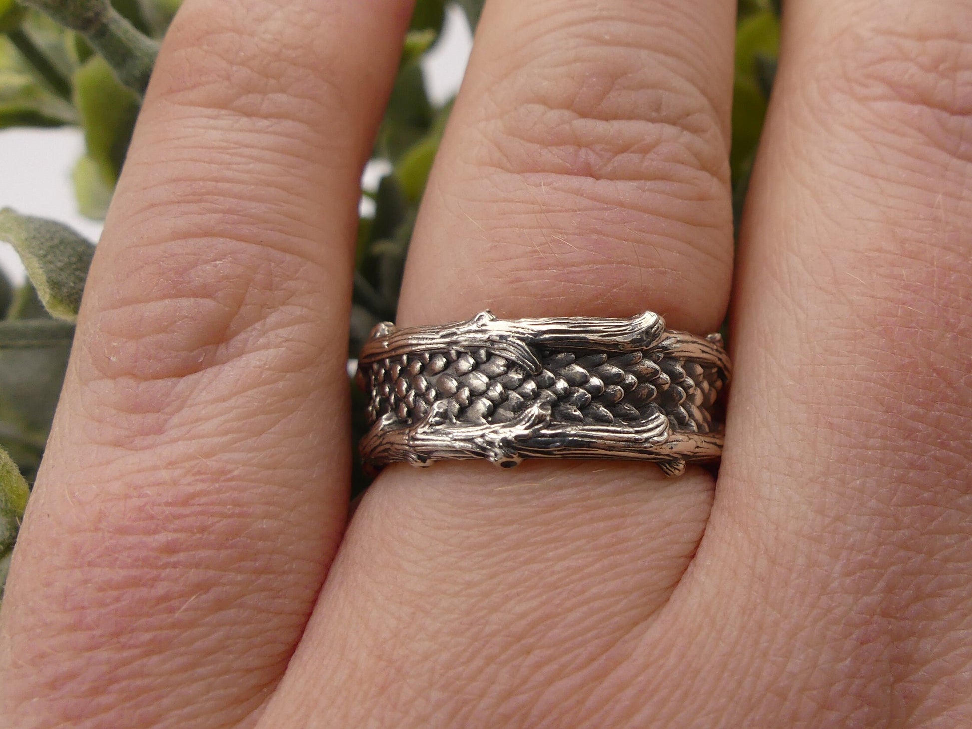 Serpent's Forest Wide Ring - JF Fantasy Jewelry