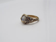 Load image into Gallery viewer, Moonstone Circle of Snakes Ring - JF Fantasy Jewelry

