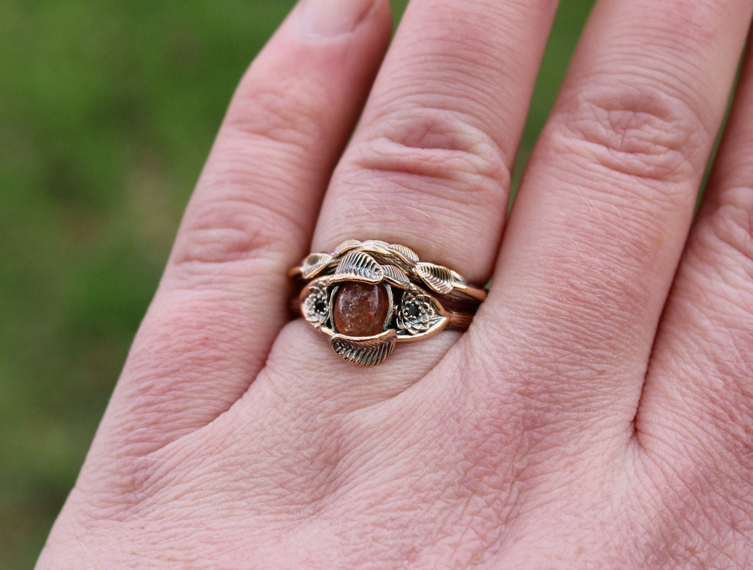 Lotus Leaf Dance Set, Sunstone Lotus Bridal Set