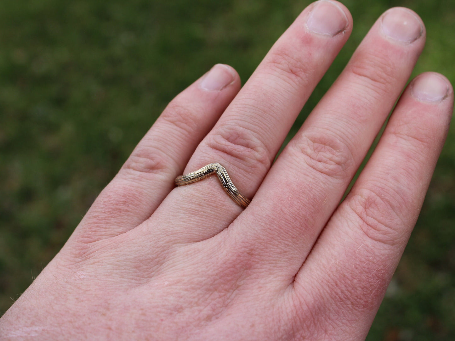 Lunar Bloom - Sapphire Gold Lotus Engagement Ring